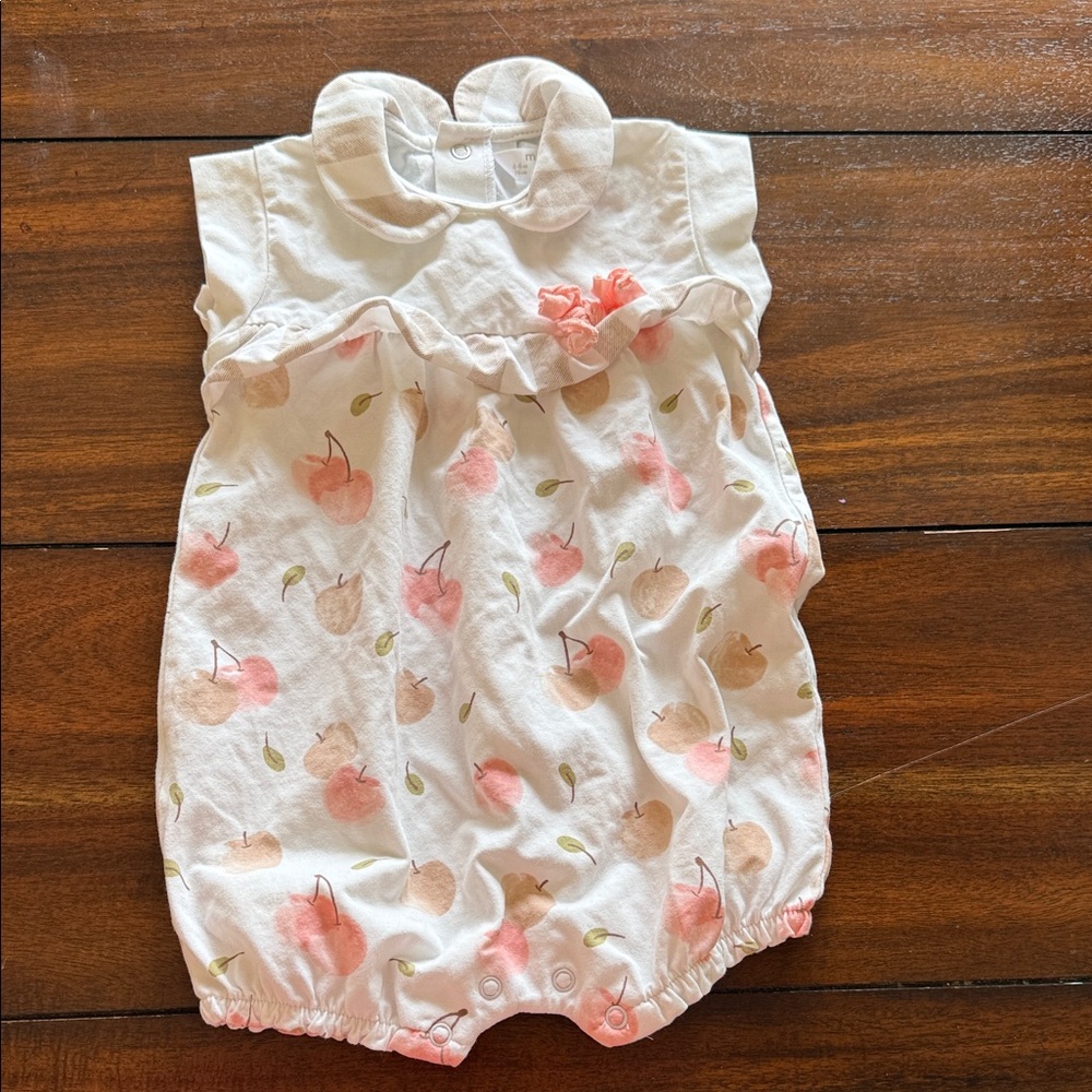Mayoral Pink and‎ White Floral Diaper Cover 4-6Month